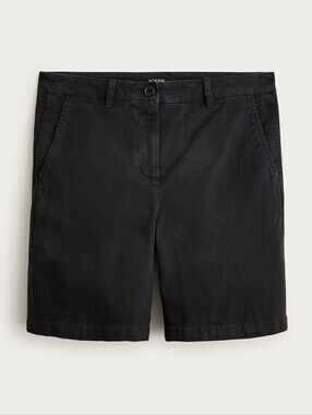 J. Crew Black Chino Flat Front High Waist Shorts Size 12 New